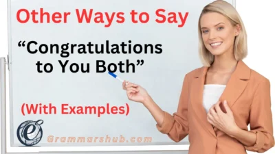 Congratulations to You Both
