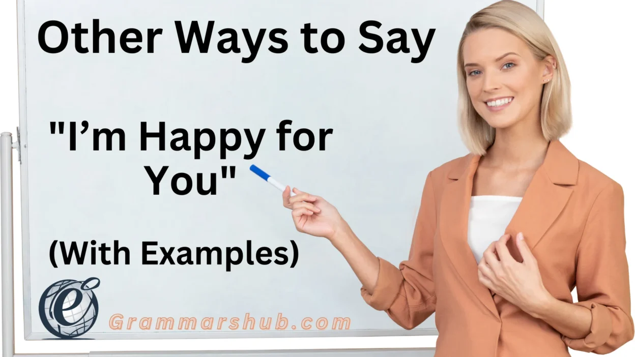 "I’m Happy for You"