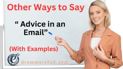 Advice in an Email
