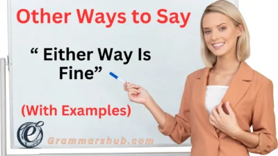 Either Way Is Fine