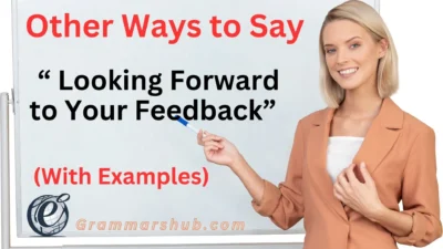 Looking Forward to Your Feedback