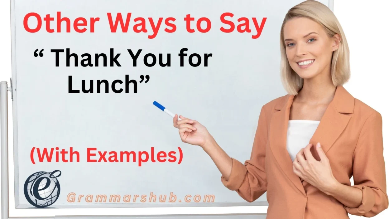 Thank You for Lunch