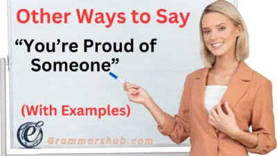 You’re Proud of Someone